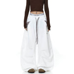 Plaid Patchwork Wide-Leg Dance Sweatpants 3