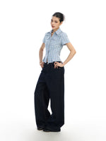 Plaid Short Sleeve Button Front Shirt 3