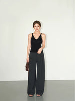 Pleated High-Waist Wide-Leg Dress Pants 2