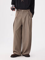 Pleated Wide Leg High Waist Pants 2