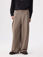 Pleated Wide Leg High Waist Pants 3