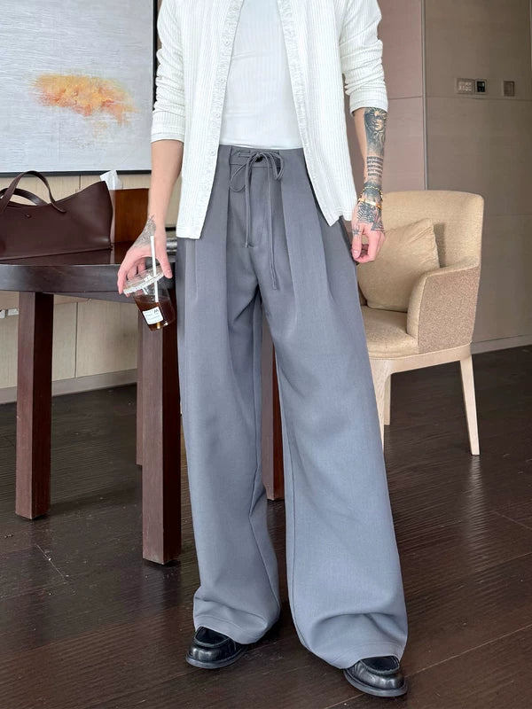Pleated Wide Leg Work Casual Pants 3