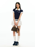 Polo Top and Ruffled Skirt Set 4
