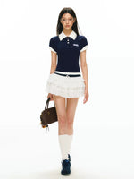 Polo Top and Ruffled Skirt Set 5