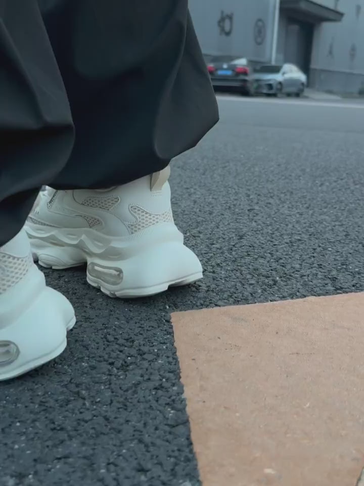 Mesh Sportliche Höhensteigernde Sneakers 
