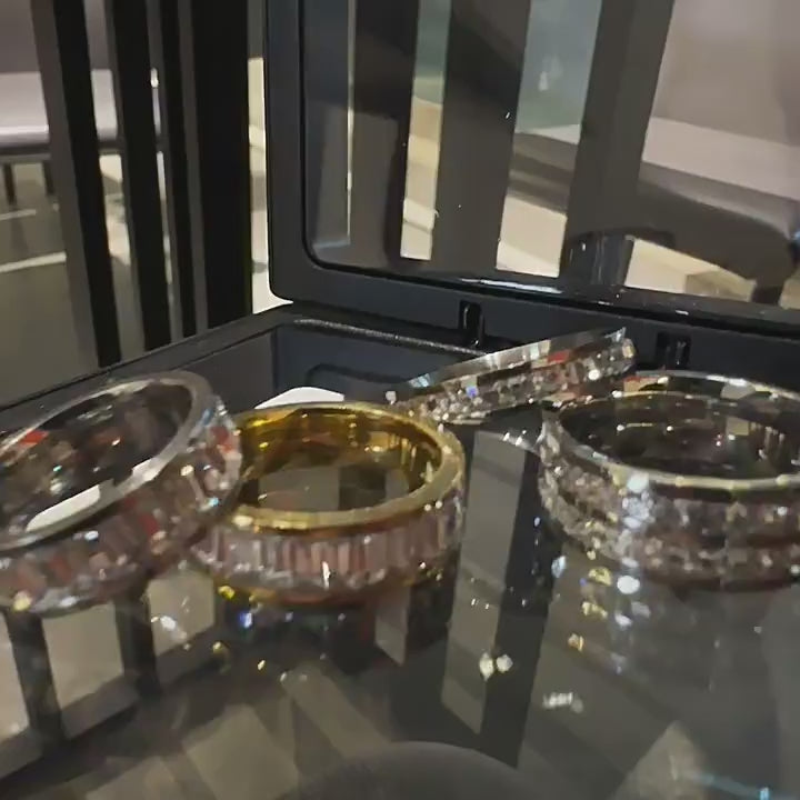 Diamond Titanium Steel Index Ring