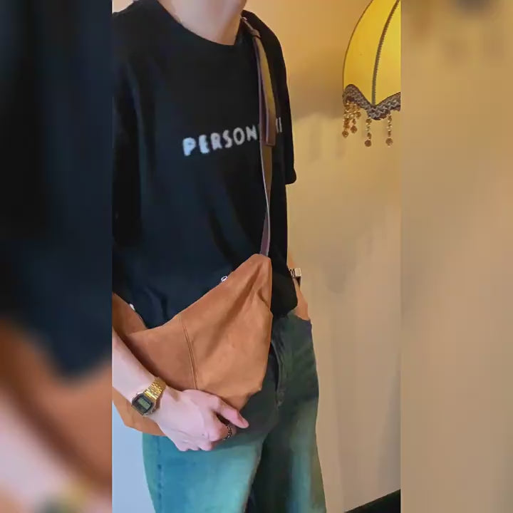 Casual Suede Shoulder Bag