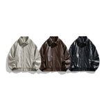 PU Leather Loose Fit Motorcycle Jacket 4