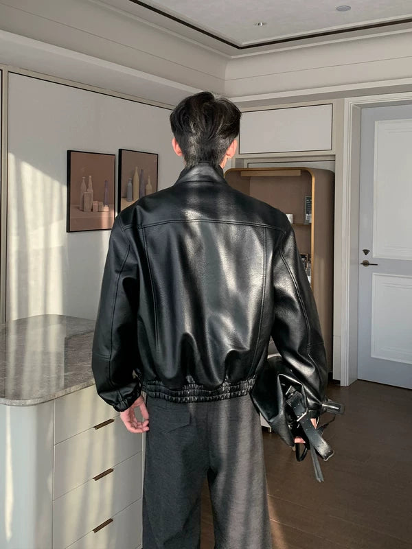 PU Leather Motorcycle Jacket 4