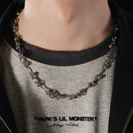 Punk S-Shaped Titanium Steel Chain Necklace 4