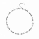 ,6185981902037, Punk S-Shaped Titanium Steel Chain Necklace