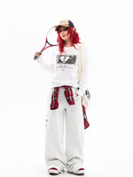 Puppy Print Long Sleeve Graphic T-Shirt 5