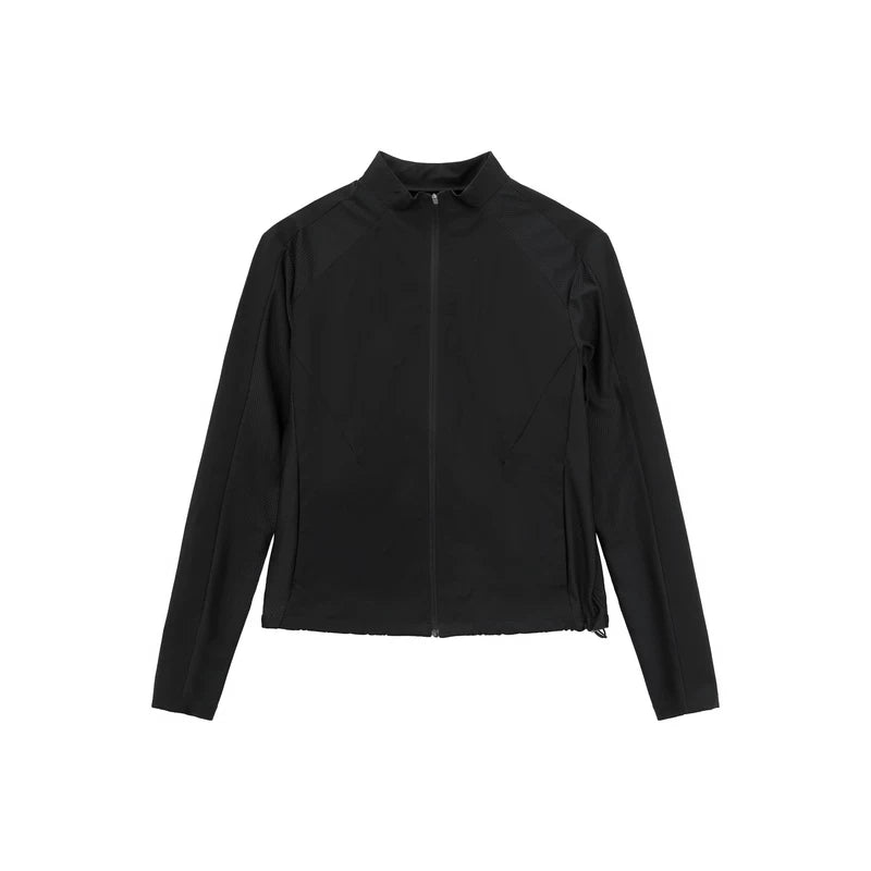 1627207:28341,6012269136758,1627207:28341,6012269136759,1627207:28341,6012269136757,6012269136758,6012269136759,6012269136757, Quick-Dry Mesh Stand Collar Sports Jacket