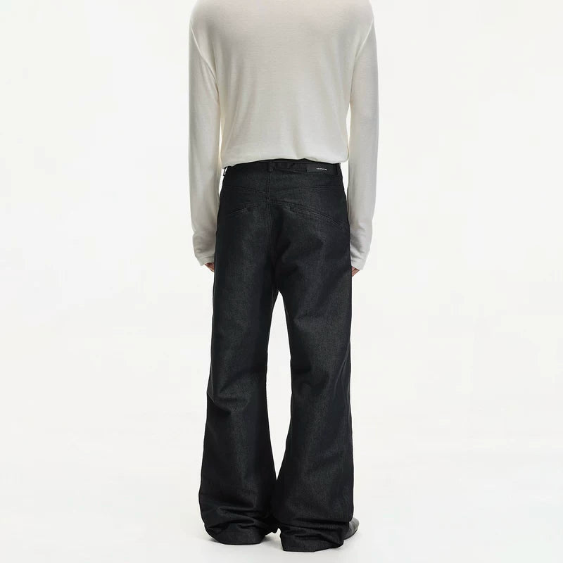 Raw Denim Wide Leg Flare Pants 5