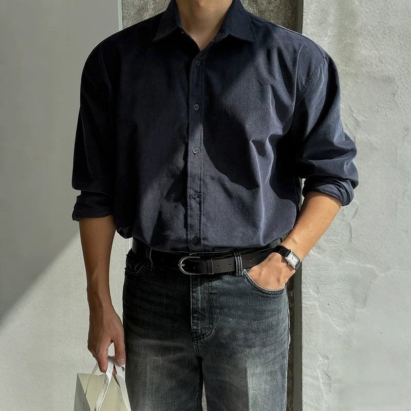 6185275154878,6185275154879,6185275154880,6185275154881,6185275154882,6188859710303, Relaxed Fit Long Sleeve Casual Shirt