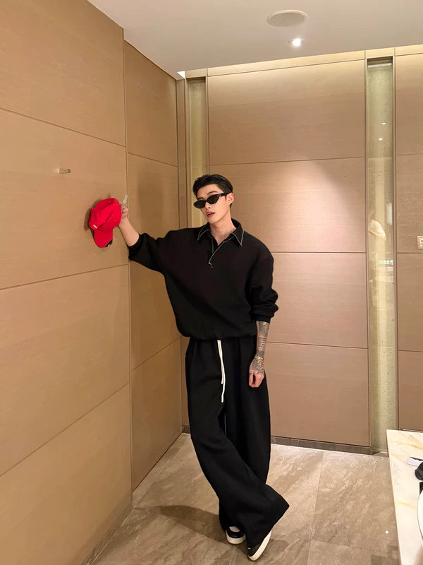 Relaxed Fit Sweatshirt and Pants Set 2