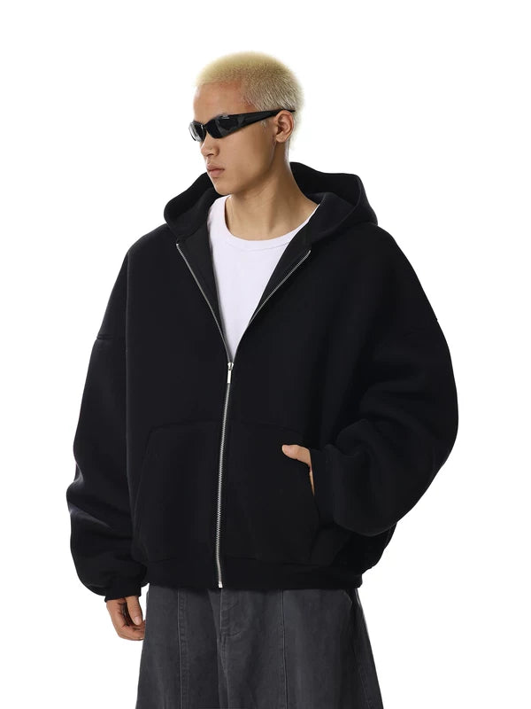 Relaxed Fit Zip Front Hooded Sweatshirt 2