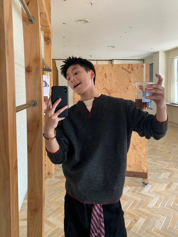 Relaxed Knit Pullover Sweater Top 5