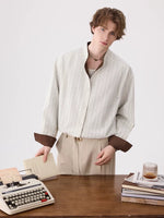 Relaxed Linen Long-Sleeve Button Shirt 3