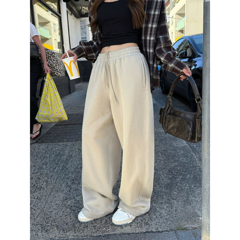 ,1627207:295567053,6176926991008,1627207:295567053,6176926991009,1627207:295567053,6176926991007,1627207:295567053,6176926991010,6176926991008,6176926991009,6176926991007,6176926991010, Relaxed Wide-Leg Knit Sweatpants Pants