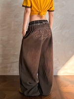 Relaxed Wide-Leg Logo Sweatpants Pants 2