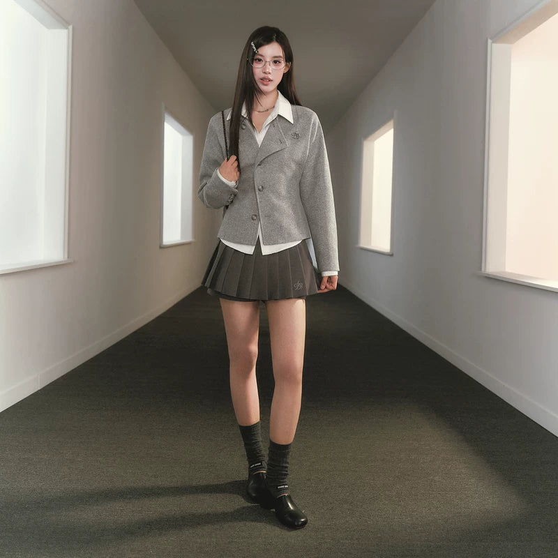 Relaxed Wool Deconstructed Cardigan Jacket 5