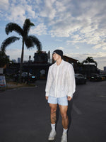 Resort Style Long Sleeve Hollow Out Shirt 2