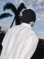 Resort Style Long Sleeve Hollow Out Shirt 4