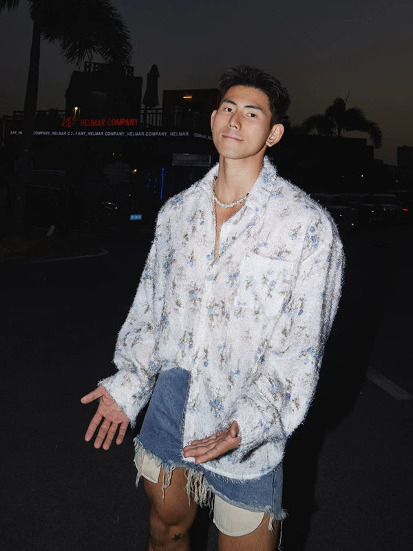 Resort Style Relaxed Floral Long-Sleeve Shirt 3