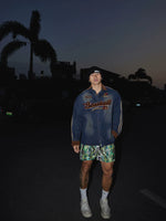 Retro Baseball Embroidered Denim Long-Sleeve Shirt 2