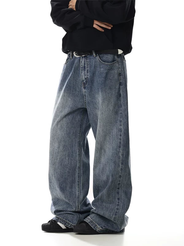 Loose Fit Wide Leg Jeans Pants 2