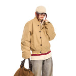 Retro Button-Down Faux Fur Flight Jacket 2