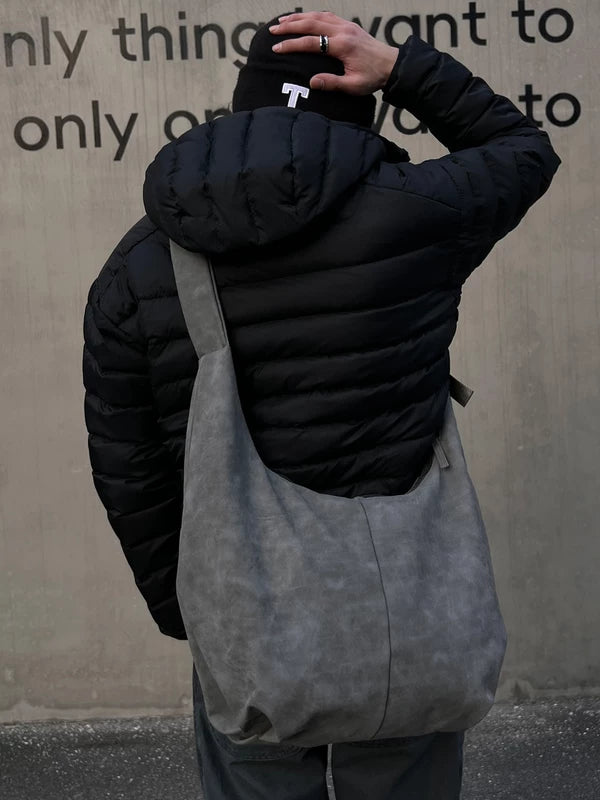 Retro Crescent Leather Underarm Hobo Bag 2