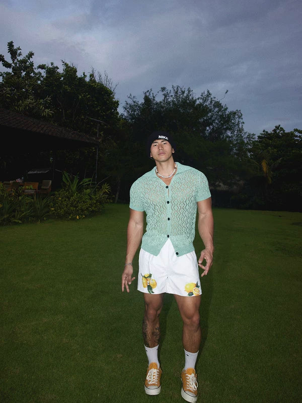 Retro Diamond Plaid Knit Button Sweater 2