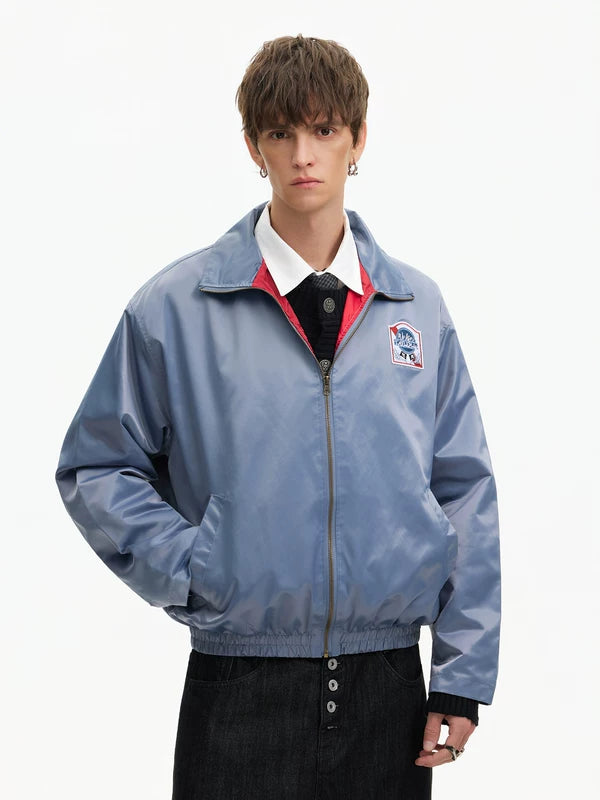 Retro Embroidered Appliqué Zip Jacket 3