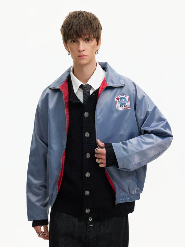 Retro Embroidered Appliqué Zip Jacket 4