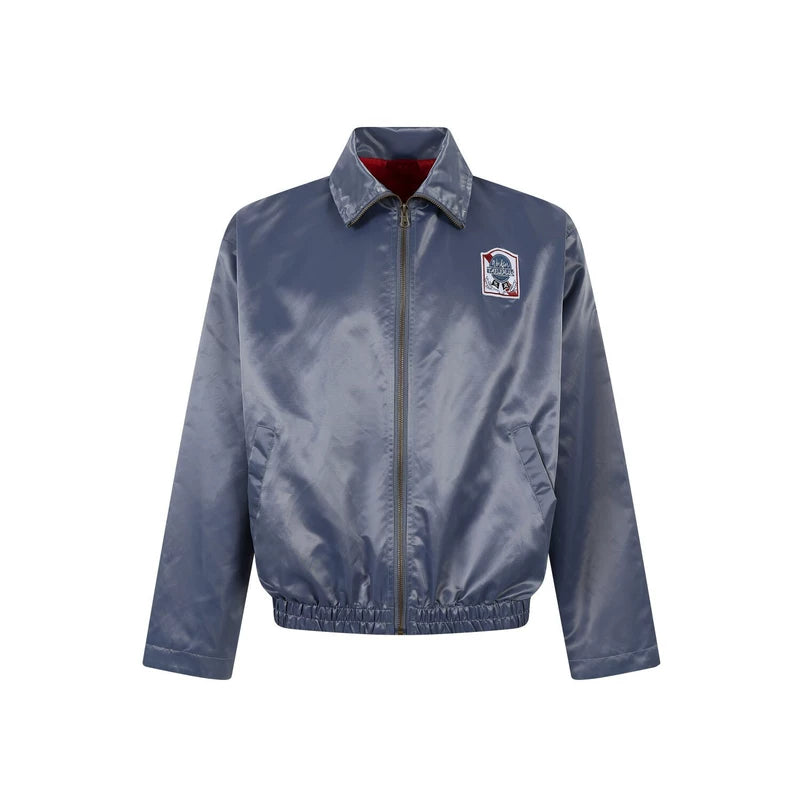 6025387252313,6025387252314,6025387252315, Retro Embroidered Appliqué Zip Jacket