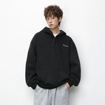 5996328037176,5996328037177,5996328037178,5996328037179, Retro Embroidered Loose Fit Hooded Sweatshirt