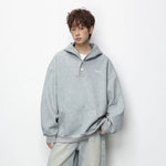 5996328037180,5996328037181,5996328037182,5996328037183, Retro Embroidered Loose Fit Hooded Sweatshirt