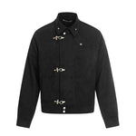 6191492231393,6191492231394,6191492231395,6191492231396, Retro Embroidered Toggle Button Lapel Jacket