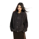 Retro Fuzzy Mohair Button Cardigan Sweater 5