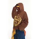 Retro Graphic Oversized Hooded Cotton Jacket 2