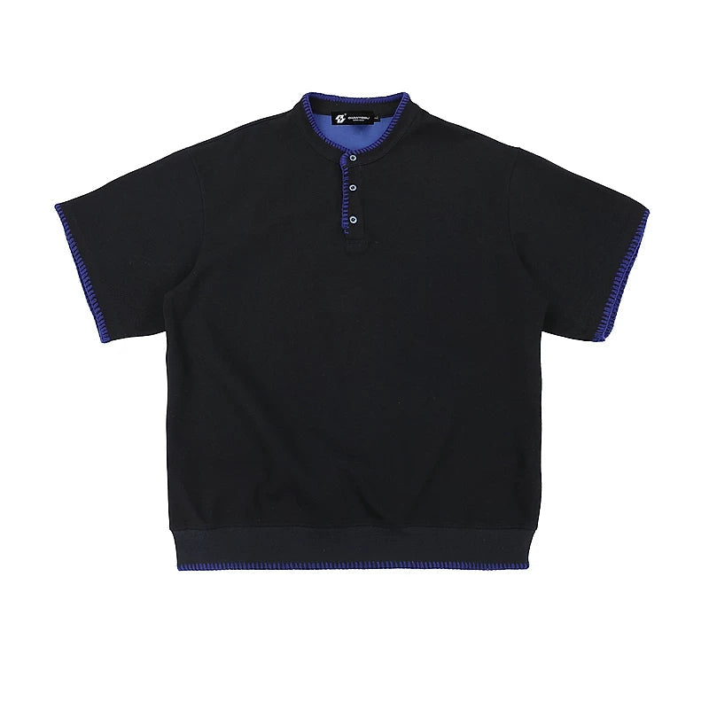 ,1627207:3753860,5932195555859,1627207:3753860,5932195555858,1627207:3753860,5932195555860,1627207:3753860,5932195555861,5932195555859,5932195555858,5932195555860,5932195555861, Retro Henley Short-Sleeve Knit T-Shirt