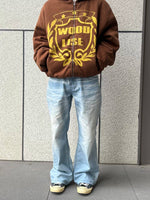 Retro Zip-Up Graphic Hooded Sweatshirt 5