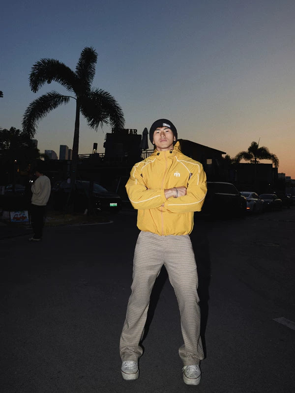 Retro Hooded Casual Jacket with Topstitching 5