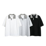 Retro Houndstooth Collar Short-Sleeve T-Shirt 4