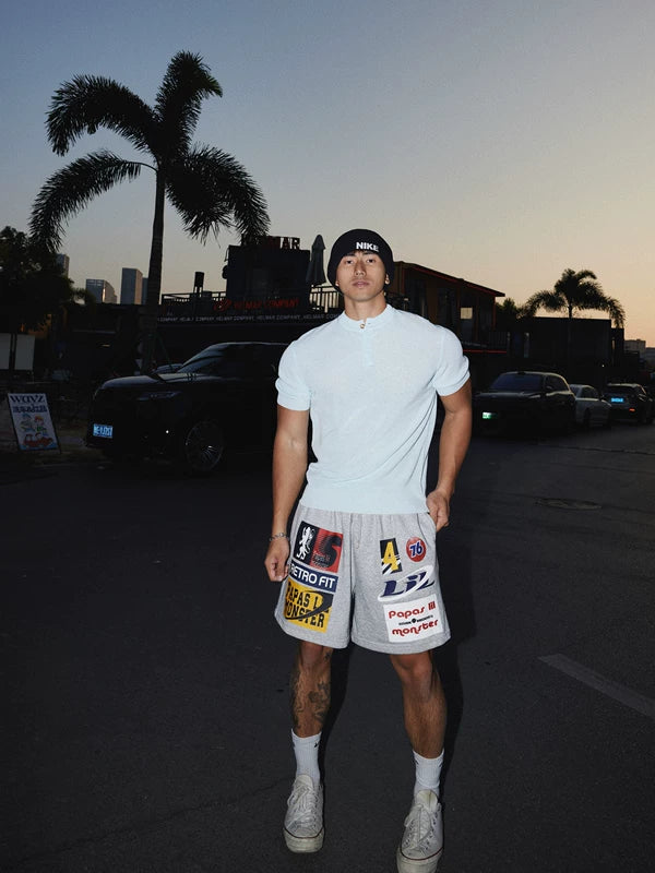 Retro Knit Henley Short Sleeve Sweater 2