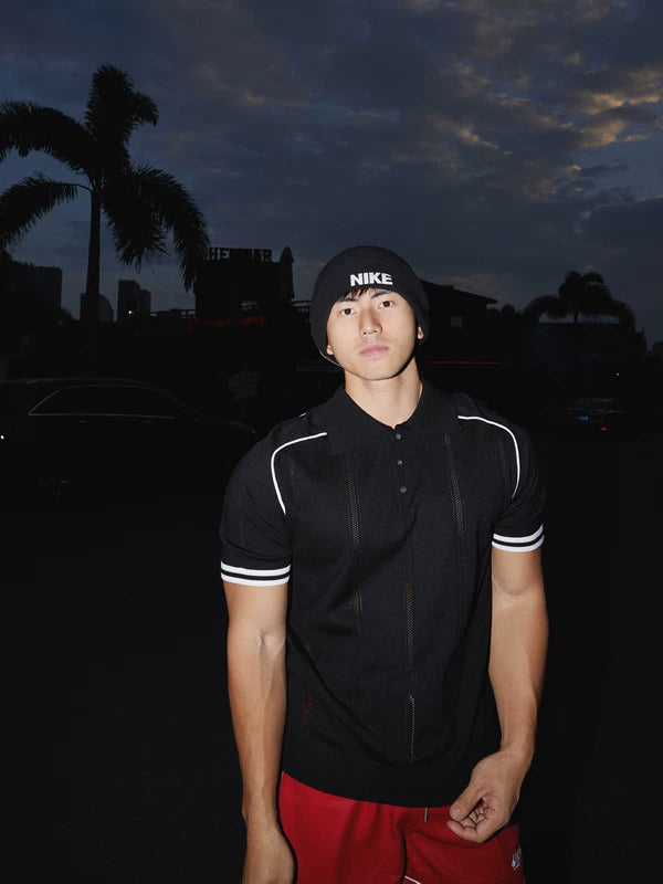 Retro Knit Polo Short Sleeve Sweater 4