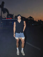 Retro Knitted V-Neck Button Cardigan Vest 2