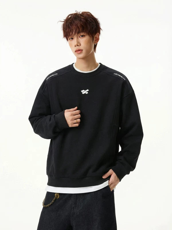 Retro Minimalist Heavyweight Crew Neck Sweatshirt 3